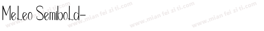Meleo Semibold字体转换